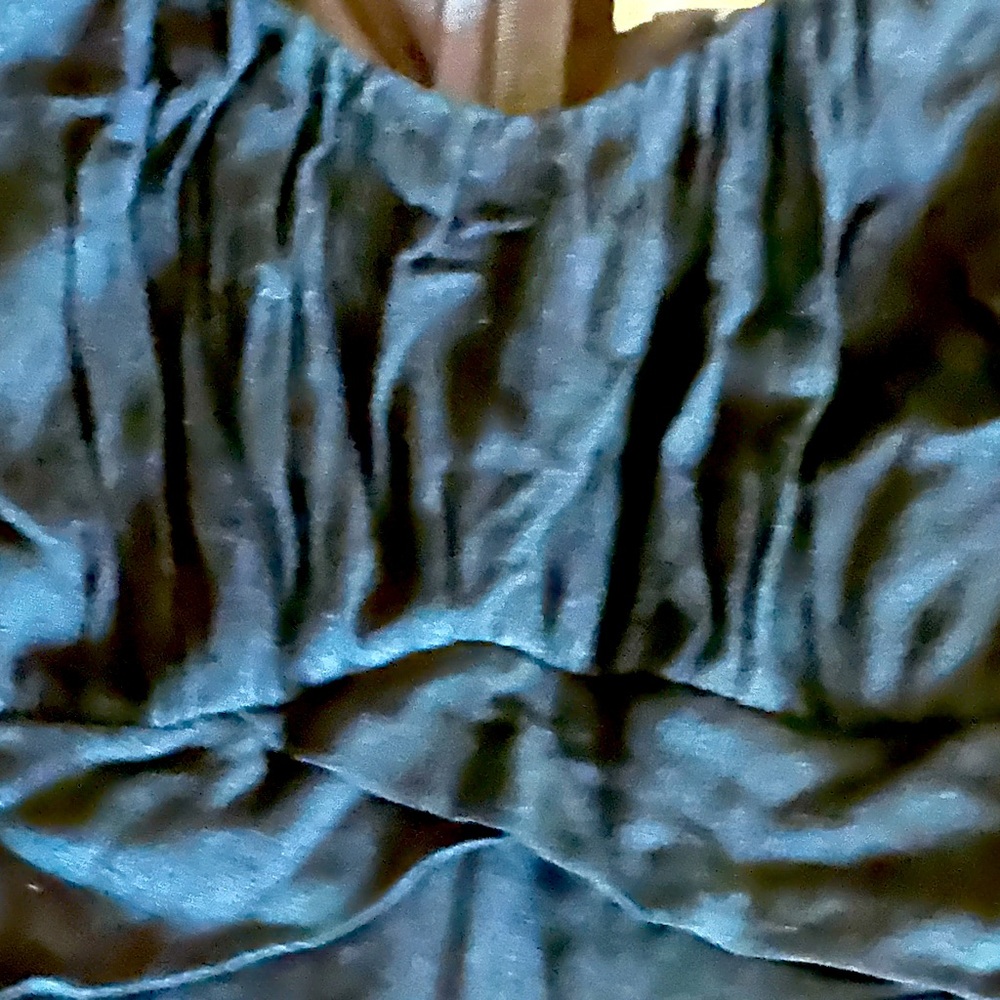 Altar’d State Black Ruffled Ivii Double Layered Romper size Small - Picture 5 of 5